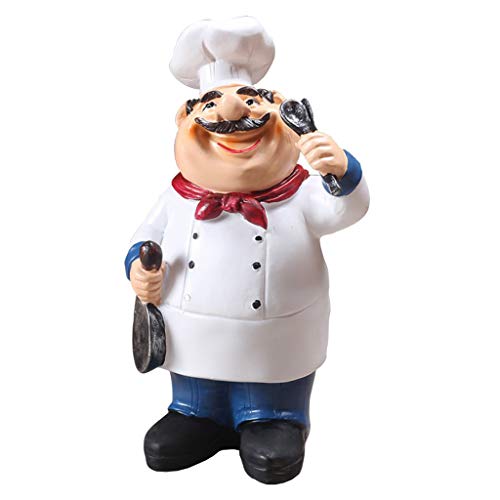 HomeDecTime 2 Piezas Figuras de Cocinero Chef Chuchería De Decoración para Oficina
