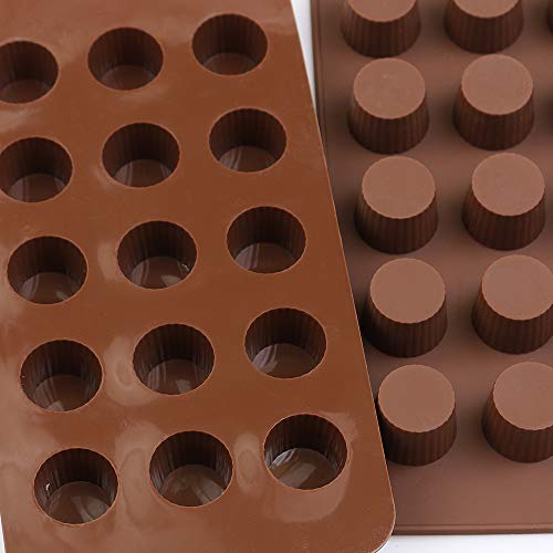 HomEdge - Molde de silicona antiadherente de grado alimenticio para bombas de grasa, chocolate, mantequilla de cacahuete