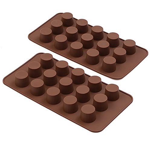 HomEdge - Molde de silicona antiadherente de grado alimenticio para bombas de grasa, chocolate, mantequilla de cacahuete