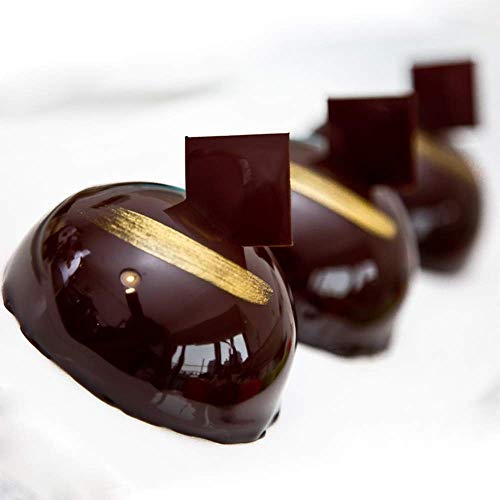 homEdge Molde grande de silicona semiesfera de 6 cavidades, 3 paquetes de moldes para hornear para hacer chocolate, pastel, gelatina y mousse de cúpula