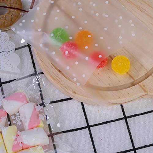 HONGXIN-SHOP Bolsas de Dulces Transparentes Bolsa de Sellado de Celofán Autoadhesiva para Fiestas Boda Fiesta de Bienvenida a Bebé 300 Piezas