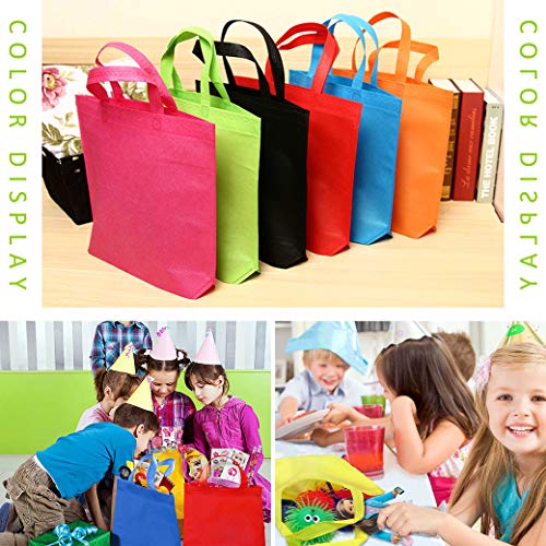 HONGXIN-SHOP Bolsas de Fiesta No Tejidas Bolsas de la Compra Reutilizables Bolsas de Regalo de 10 Colores para Decoración de Cumpleaños 30 Piezas