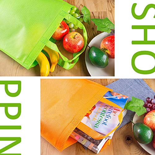 HONGXIN-SHOP Bolsas de Fiesta No Tejidas Bolsas de la Compra Reutilizables Bolsas de Regalo de 10 Colores para Decoración de Cumpleaños 30 Piezas