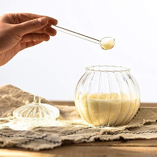 HOOBBI Crystal Caramelo Tarro con Tapa Transparente del hogar Mason Jar Glass Candy Sugar Bowl de la Cocina de la Caja de almacenaje de la Especia Frasco