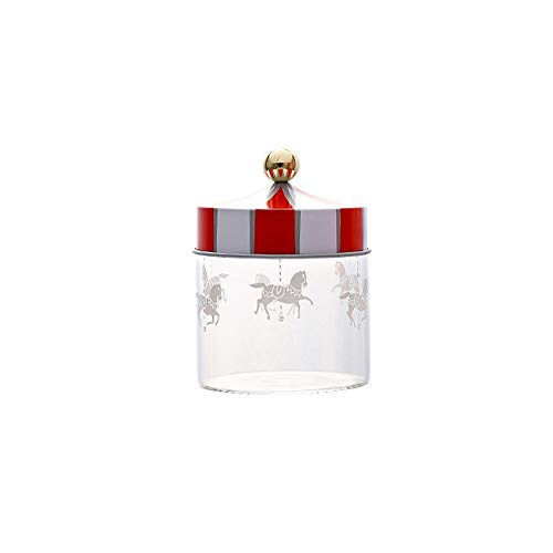 HOOBBI Tanques carrusel Glass Candy Cookie Box Seal café Tanque de Almacenamiento Transparentes sellados Puede tarros de Almacenamiento a Prueba de Humedad (tamaño : 630ml)