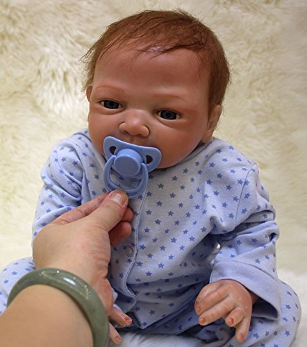 HOOMAI 18inch 45CM muñeca Reborn bebé Silicona niño Reales Toddler Baby Doll Boy Magnetismo Juguetes
