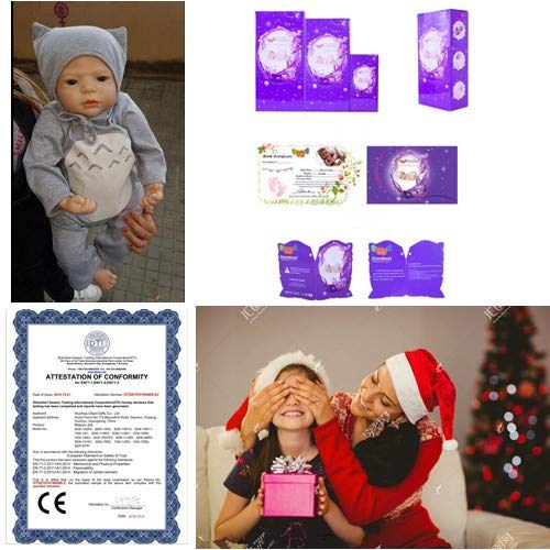 HOOMAI 22inch 55 cm Boy muñeca Reborn bebé Niño pequeño Suave Silicona Vinilo Realista Reborn Baby Doll Niñas Magnetismo Juguetes Bebes Recien Nacidos Ojos Abiertos