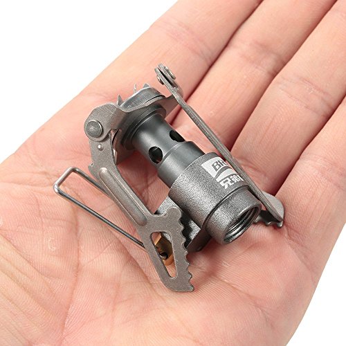 Horno de gas 3000T de BRS, ultraligero, de aleación de titanio, portátil, para camping, 25 g
