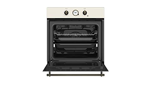 Horno - TEKA HRB 6300 VN, 70 l, 3215 W, Encastrable, Limpieza por agua, A, Crema