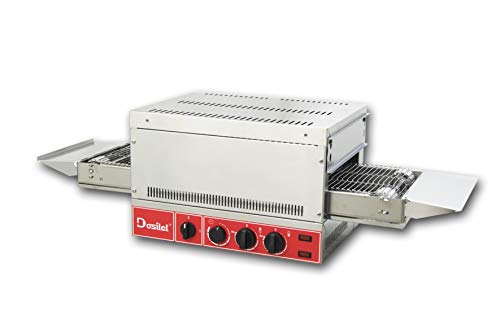HORNO TOSTADOR de Cinta Profesional DOSILET TT4400 Eléctrico 4400 W Trifásico con REGULADORES de Potencia. Para PAN, PIZZAS, AREPAS, BOCADILLOS, GRATINADOS, etc. Ideal HOSTELERÍA y/o SERVICIO DELIVERY