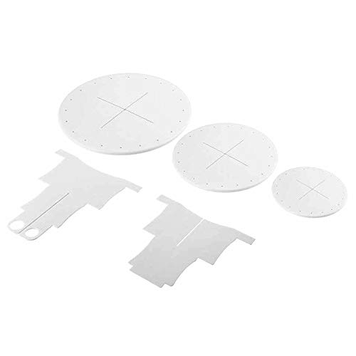 HPiano Soporte para Cupcakes, Soporte para Cake Pops Y Cupcakes,Soporte de 3 Cocina de Capas para Tartas y Cupcakes, de plástico, Apto para Uso alimentario,Blanco