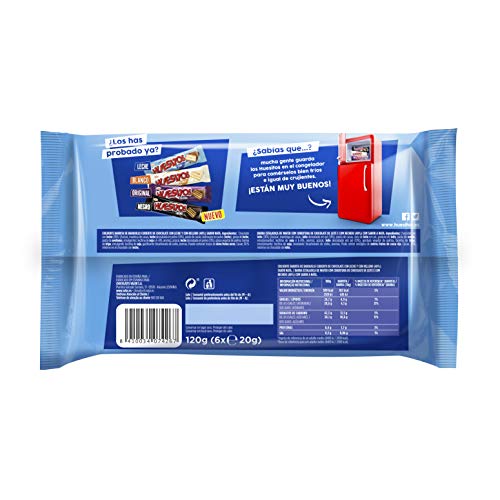 HUESITOS - Barrita Choco Con Leche P6 120 Gr