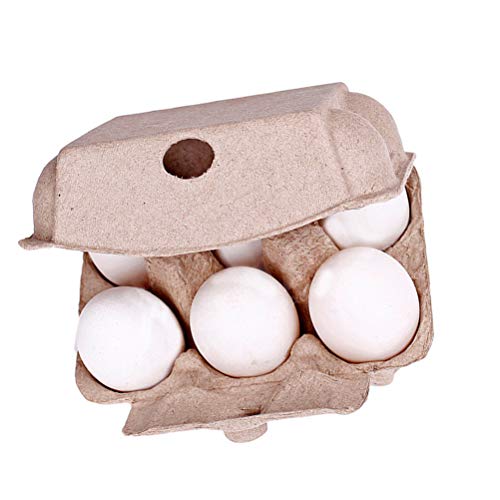 Huevera plegable de cartón para huevos, caja de almacenamiento portátil, 6 rejillas para huevos de pollo, equipo de granja de pollo, 5 unidades