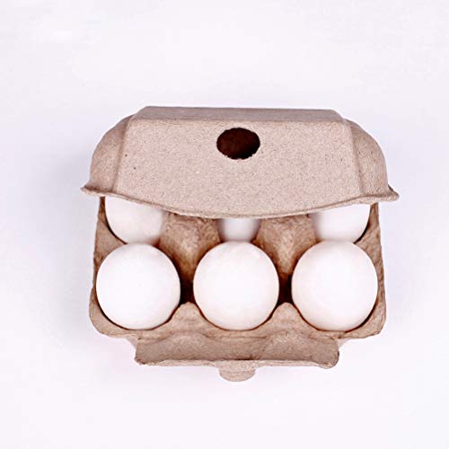 Huevera plegable de cartón para huevos, caja de almacenamiento portátil, 6 rejillas para huevos de pollo, equipo de granja de pollo, 5 unidades