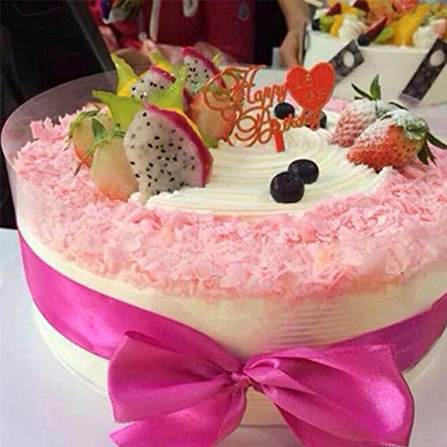 HUVE Rollo Pasteleria Lámina de Acetato Decoración de Pasteles Tartas Chocolates Rollo Transparentes para Repostería y Pasteleria Pastel Mousse Molde 10M x 8 /10CM(8cm10m)