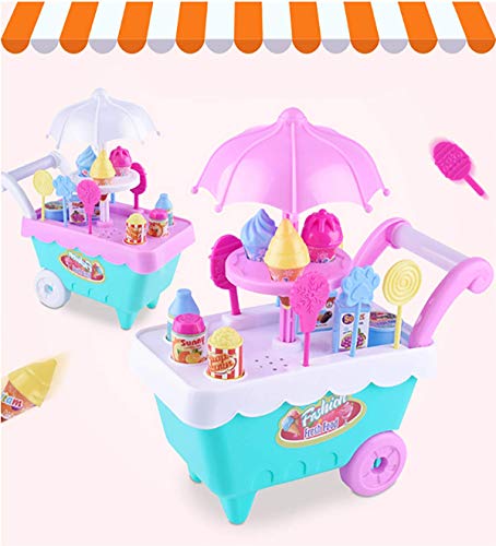 HYJO Los niños no tóxicos Juguetes Imitación Helado carros, simulación de la máquina expendedora Juguetes para niños de Cocina de Juguete Mini Juego de Alimentos Casa Juguetes educativos