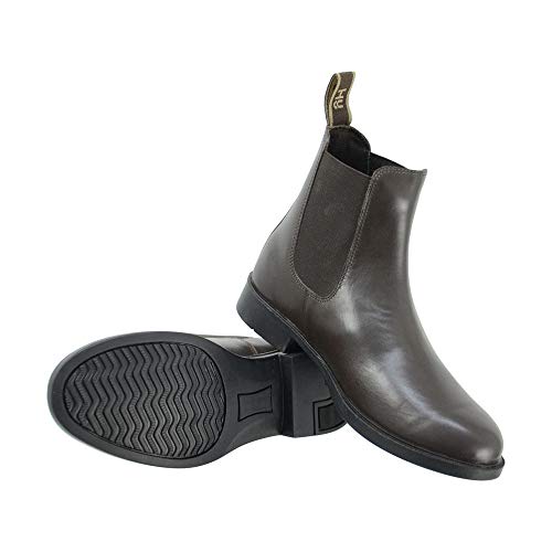 HyLAND - Botas de Piel Modelo Melford para Pantalones de Montar para Adultos Caballero señora (38 EU) (Marrón)