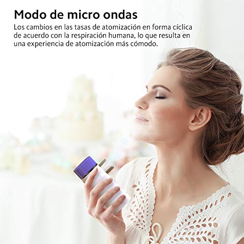 HYLOGY Nebulizador Portatil Inhalador, Inhaladores para Niños y Adultos, Inhalador Nebulizador, Asma y Nasal, Copa liquida, Cable de Carga (Blanco) (Blanco)