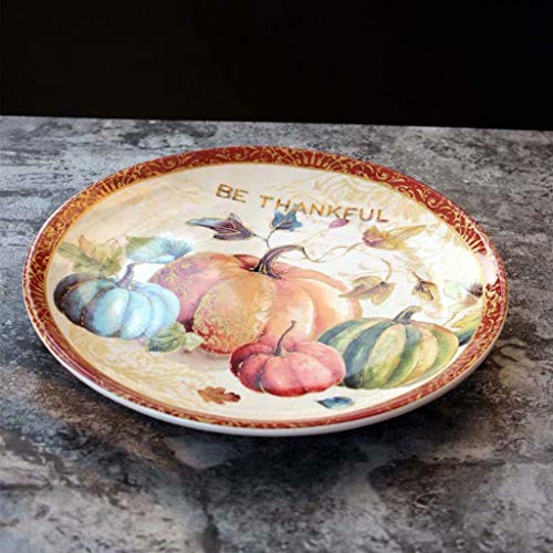 HYLR 11in Plato de Calabaza japonés vajilla de cerámica para Restaurante Cocina Filete Pasta postres de Ensalada de Frutas Fruit Bowl Bowl Containers Cereal Salad Dishes