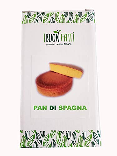 I BUON FATTI 100% MADE IN ITALY Preparado para Mezcla de Bizcochos "Pan di Spagna", 2 paquetes x 500 g, Producto ideal para hacer dulces de alta calidad. Ideal para su laboratorio o su cocina