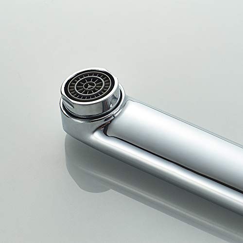 Ibergrif M16350-Roma, Grifo de Cocina de Pared, Grifo para Fregadero Monomando, Cromo