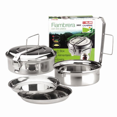 IBILI 720618 - Fiambrera con Platos INOX 18 Cms.