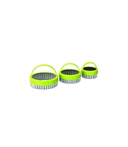 IBILI 724000 - Set 3 Cortapastas Rizados C/Asa Estañado
