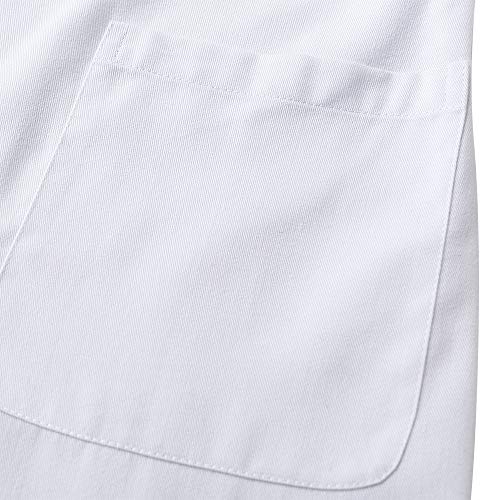 Icertag Bata de Laboratorio, médico Abrigo Abrigo de Mujer, Abrigo Blanco para Damas, Adecuado para Estudiantes de la Escuela Laboratorio de Ciencia Enfermera Cosplay Vestido de algodón (Medium)
