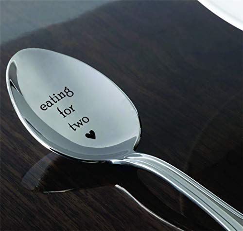 Idea de revelación de embarazo para dos cucharas, regalo de embarazo, regalo para baby shower