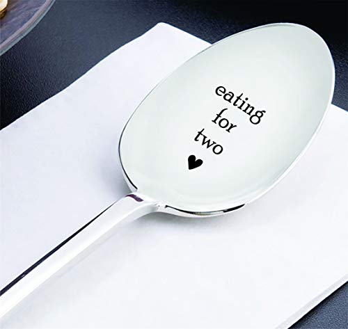 Idea de revelación de embarazo para dos cucharas, regalo de embarazo, regalo para baby shower