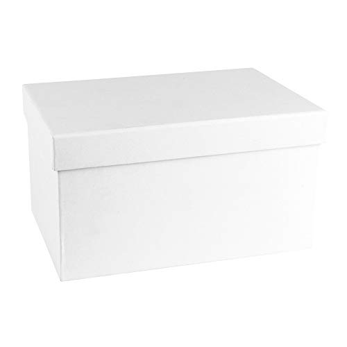 Ideas con corazón cajas de regalo con tapa, 5 cajas de cartón, 5 tamaños diferentes, grandes hasta pequeñas, de cartón estable, ideal para cumpleaños y bodas, rectangular, de 8 a 18 cm