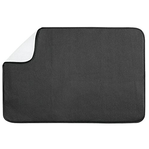 iDesign Idry Escurreplatos, Acrílico, Negro, 1.00x46.00x61.00 cm