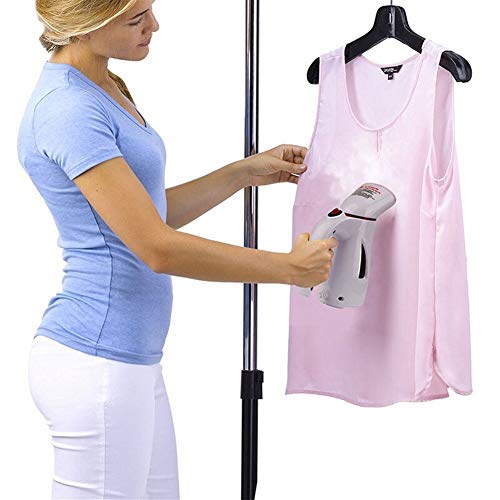 iDWF Servicio de tintorería portátil de Viaje vaporizador Wiht Cepillo for la Ropa Hierro portátil de Vapor de la máquina de Planchado (Color : Pink, Size : EU)