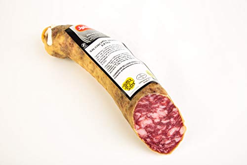 IGLESIAS - Jamón Ibérico Cortado a Cuchillo (6 uds de 70g), Lomo Ibérico 600g, Chorizo Ibérico 500g y Salchichón ibérico 500g. Lote de 2,02kg