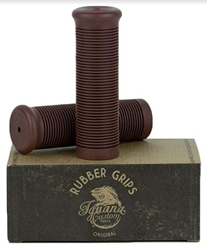 Iguana Custom - Puños de Goma de Moto Cafe & Cross (Chocolate 1")