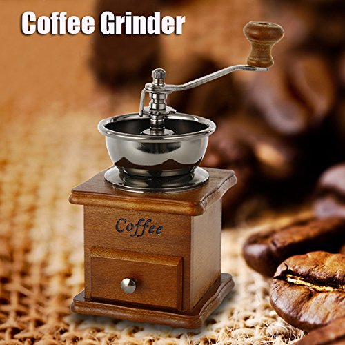 ILS – Retrò mano madera granos café familia molino mini harina