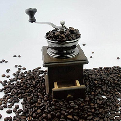 ILS – Retrò mano madera granos café familia molino mini harina