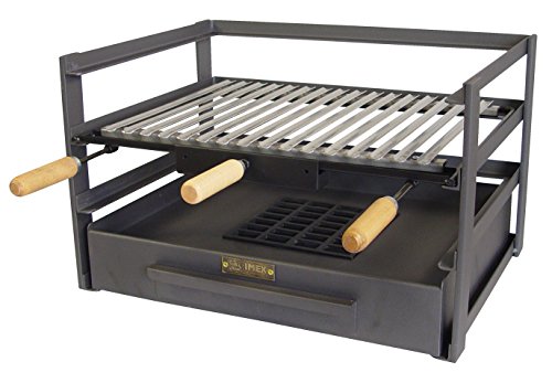 IMEX EL ZORRO Cajón Barbacoa con Parrilla, Negro, 57x41x35 cm, 71481.0
