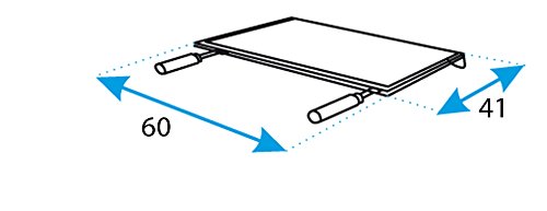 Imex El Zorro Plancha para barbacoa, inox, 60 x 41 cm, gris, 71627