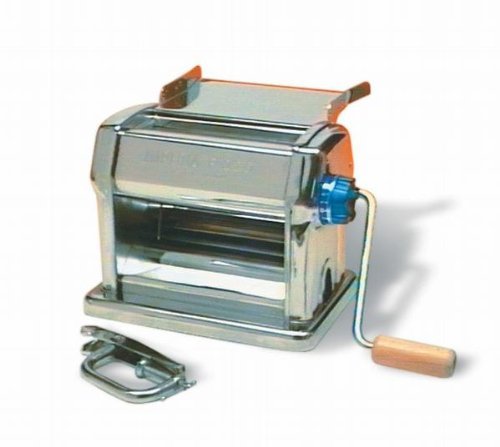 Imperia Maquina Pasta Manual, Acero, Plata, 22 x 32.5 x 27.5 cm