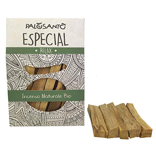 Incienso Natural Palo Santo - Palitos Variedad Especial - 5 Palitos - Aroma para la meditación, la Lectura, la relajación - Original Bursera Graveolens