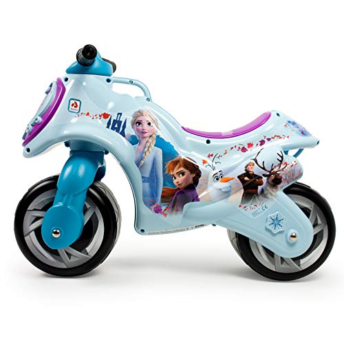 INJUSA Disney Elsa y Ana Moto Correpasillos Neox Frozen II, color azul (19028/000)