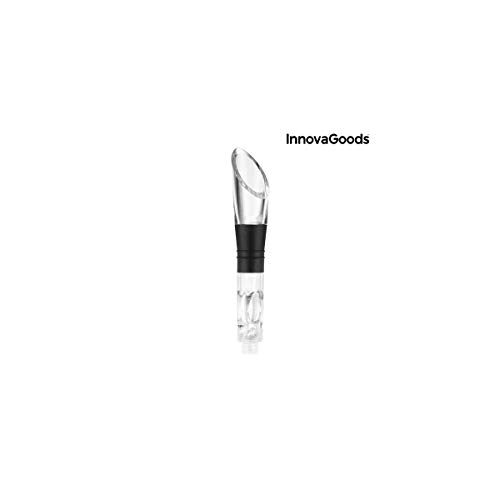 InnovaGoods IG813505 Enfriador de Vino con Aireador, Negro