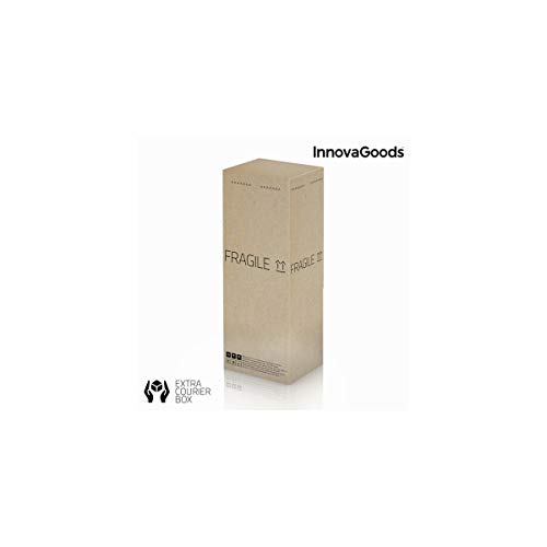 InnovaGoods Sacacorchos Eléctrico con Cortador de Precintos, ABS y Acero Inoxidable, Negro, 6.5x6.5x28 cm