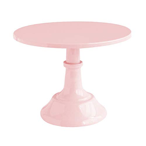 iSunday Pastel Expositor Postre Cupcake Bandeja para Servir Redondo 10 Inch para Boda Fiesta - Rosa