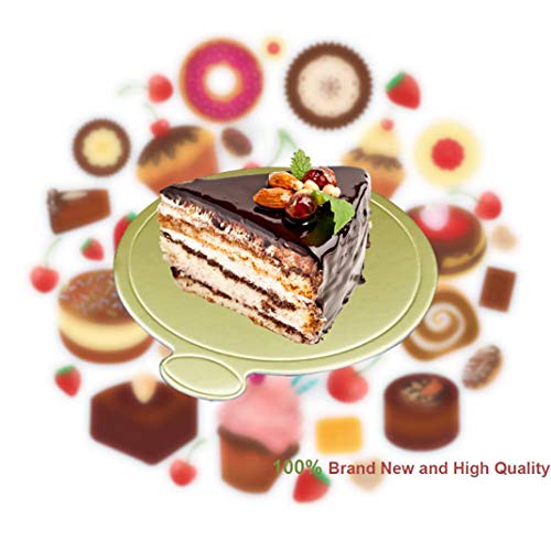 iSuperb 100PCS Bandeja Redonda para Tartas Tablas de cartón para postres y postres Ronda Mousse Cake Boards
