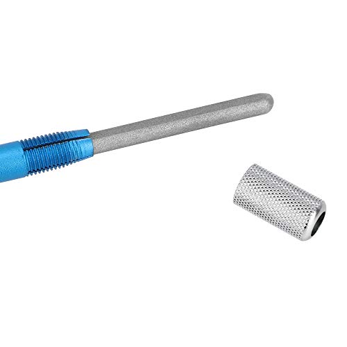 iTimo afilador de cuchillos, forma de bolígrafo, acero al carbono chapado en diamante