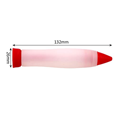 iTimo - Bolígrafo de Silicona para decoración de Tartas, para Chocolate, Mermelada, Crema, Galletas, glaseado, boquillas de repostería