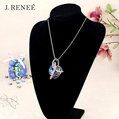 J. RENEÉ Collares Mujer, Colgantes Mujer, con Púrpura Cristal de Swarovski, Joyas para Mujer, Regalos para Mujer