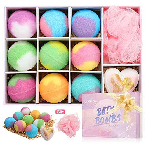 Janolia Bolas de baño 9x60g, para SPA y relajación en Burbujas, adecuadas para Mujeres, Hombres, niños